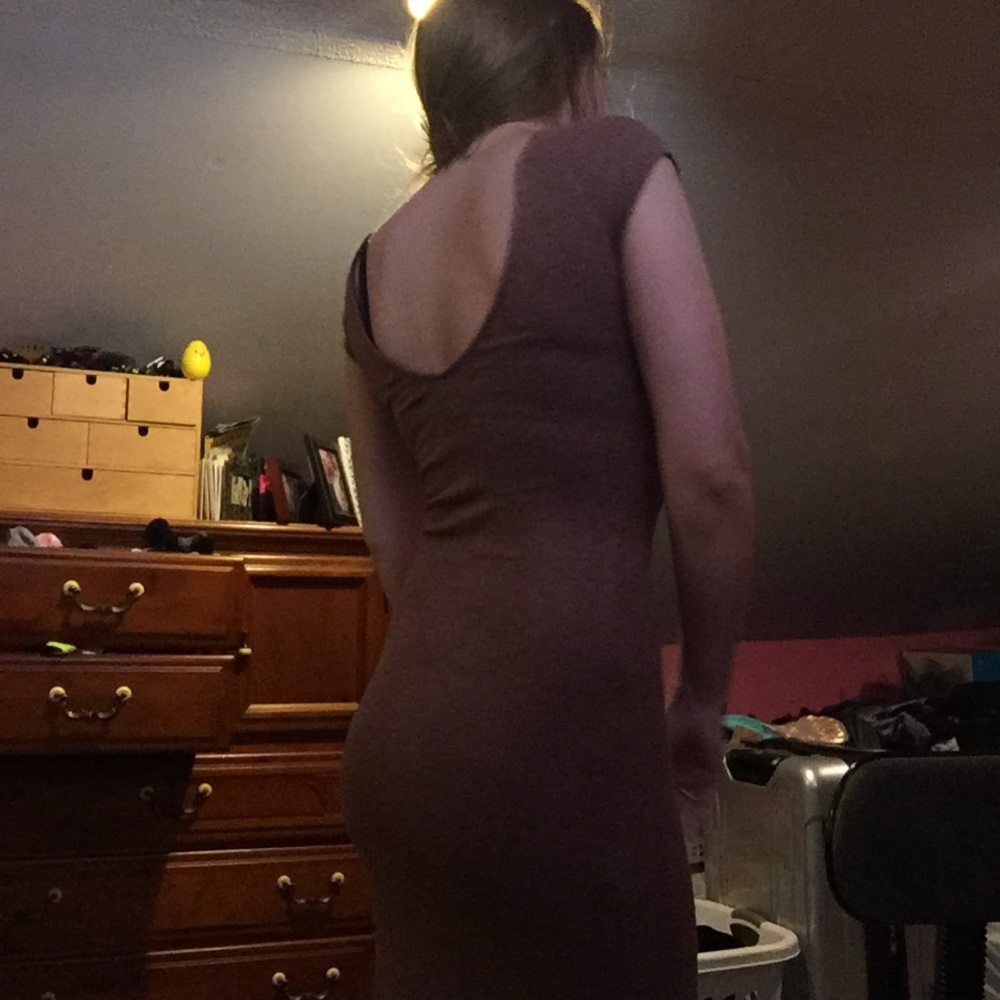 Dusty rose ribbed dress - Picture 6 of 6